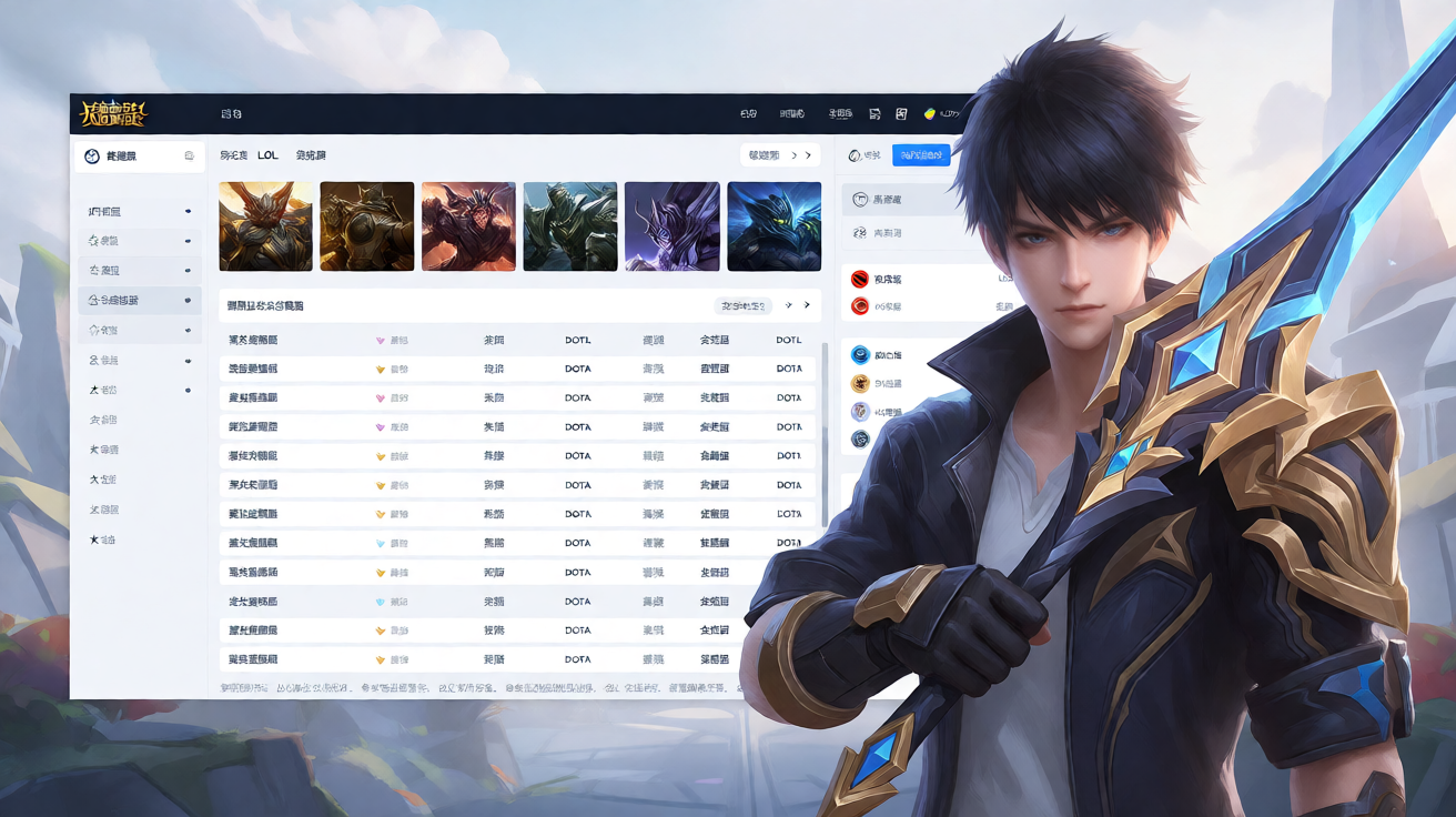 英雄联盟LOL电竞赛事比分数据页面